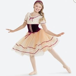 Something There, Revolution Red and Cream Ballet Costume MISSING CORSET